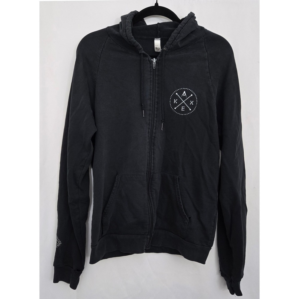 American Apparel California Fleece KEX Zip Up Hoodie Sweatshirt Size S USA Made